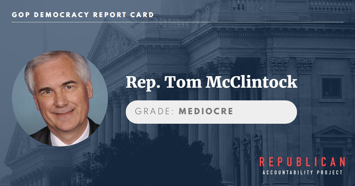 Rep. Tom McClintock Republican Accountability
