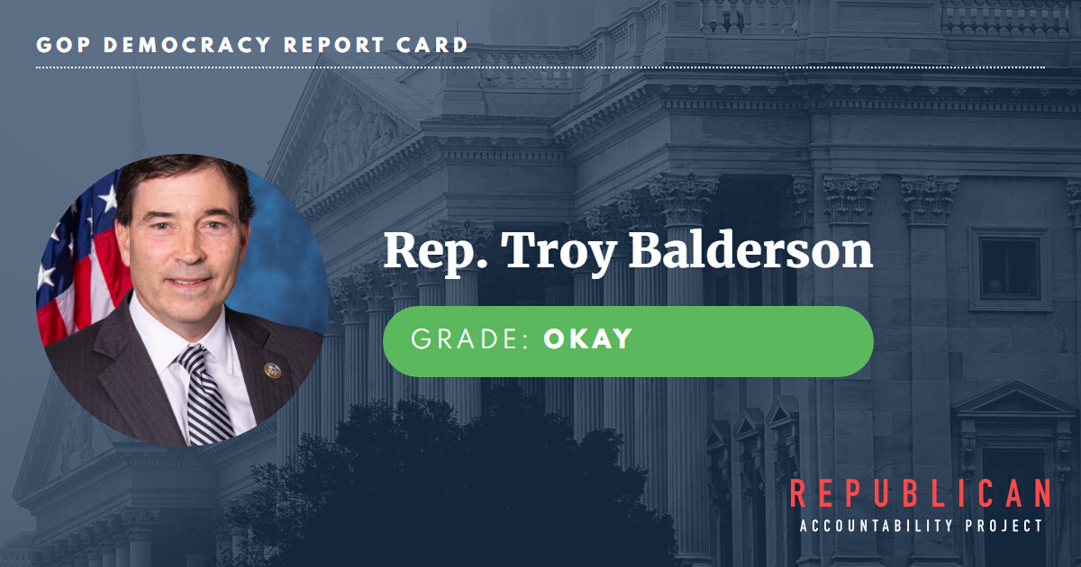 Rep. Troy Balderson Republican Accountability